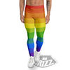 Rainbow Flag LGBT Pride Print Men's Leggings-grizzshop