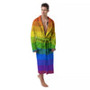 Rainbow Flag LGBT Pride Print Men's Robe-grizzshop