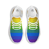 Rainbow Flag LGBT Pride Print White Running Shoes-grizzshop