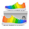 Rainbow Flag LGBT Pride Print White Sneaker-grizzshop