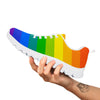 Rainbow Flag LGBT Pride Print White Sneaker-grizzshop