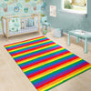 Rainbow Flag Lgbt Patterm Print Floor Mat-grizzshop