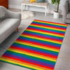 Rainbow Flag Lgbt Patterm Print Floor Mat-grizzshop