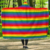 Rainbow Flag Lgbt Patterm Print Hooded Blanket-grizzshop