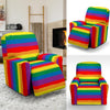 Rainbow Flag Lgbt Patterm Print Recliner Cover-grizzshop