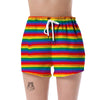 Rainbow Flag Lgbt Patterm Print Women's Shorts-grizzshop