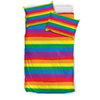 Rainbow Flag Lgbt Pride Pattern Print Duvet Cover Bedding Set-grizzshop
