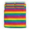 Rainbow Flag Lgbt Pride Pattern Print Duvet Cover Bedding Set-grizzshop