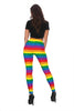 Rainbow Flag Lgbt Pride Pattern Print Women Leggings-grizzshop