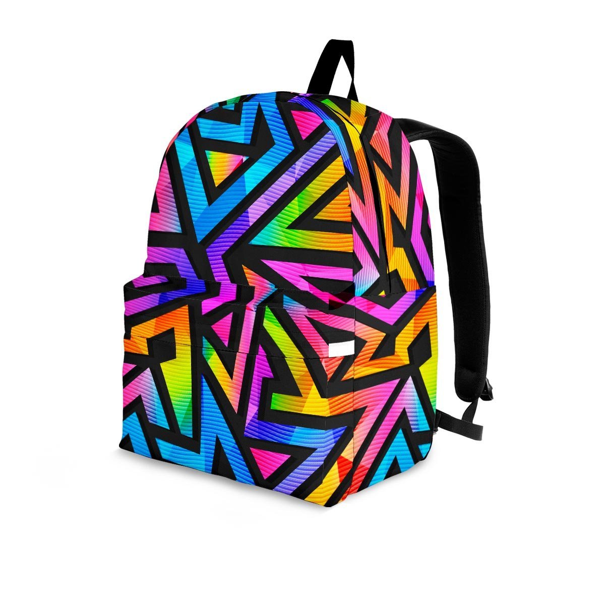 Rainbow Geometric Abstract Backpack-grizzshop