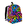 Rainbow Geometric Abstract Backpack-grizzshop