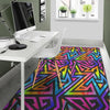 Rainbow Geometric Abstract Floor Mat-grizzshop