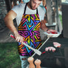 Rainbow Geometric Abstract Men's Apron-grizzshop