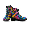 Rainbow Geometric Abstract Men's Boots-grizzshop