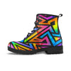 Rainbow Geometric Abstract Men's Boots-grizzshop