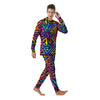 Rainbow Geometric Abstract Men's Pajamas-grizzshop