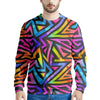 Rainbow Geometric Abstract Men's Sweatshirt-grizzshop