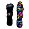 Rainbow Geometric Abstract Muay Thai Shin Guard-grizzshop