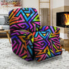 Rainbow Geometric Abstract Recliner Cover-grizzshop