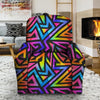 Rainbow Geometric Abstract Recliner Cover-grizzshop