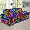 Rainbow Geometric Abstract Sofa Cover-grizzshop