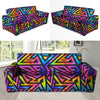 Rainbow Geometric Abstract Sofa Cover-grizzshop