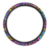 Rainbow Geometric Abstract Steering Wheel Cover-grizzshop