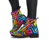 Rainbow Geometric Abstract Women's Boots-grizzshop