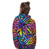 Rainbow Geometric Abstract Women's Hoodie-grizzshop