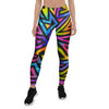 Rainbow Geometric Abstract Women's Leggings-grizzshop