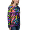 Rainbow Geometric Abstract Women's Sweatshirt-grizzshop