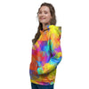 Rainbow Geometric Print Pattern Women's Hoodie-grizzshop