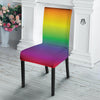 Rainbow Gradient LGBT Pride Print Dining Chair Slipcover-grizzshop