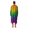 Rainbow Gradient LGBT Pride Print Men's Robe-grizzshop