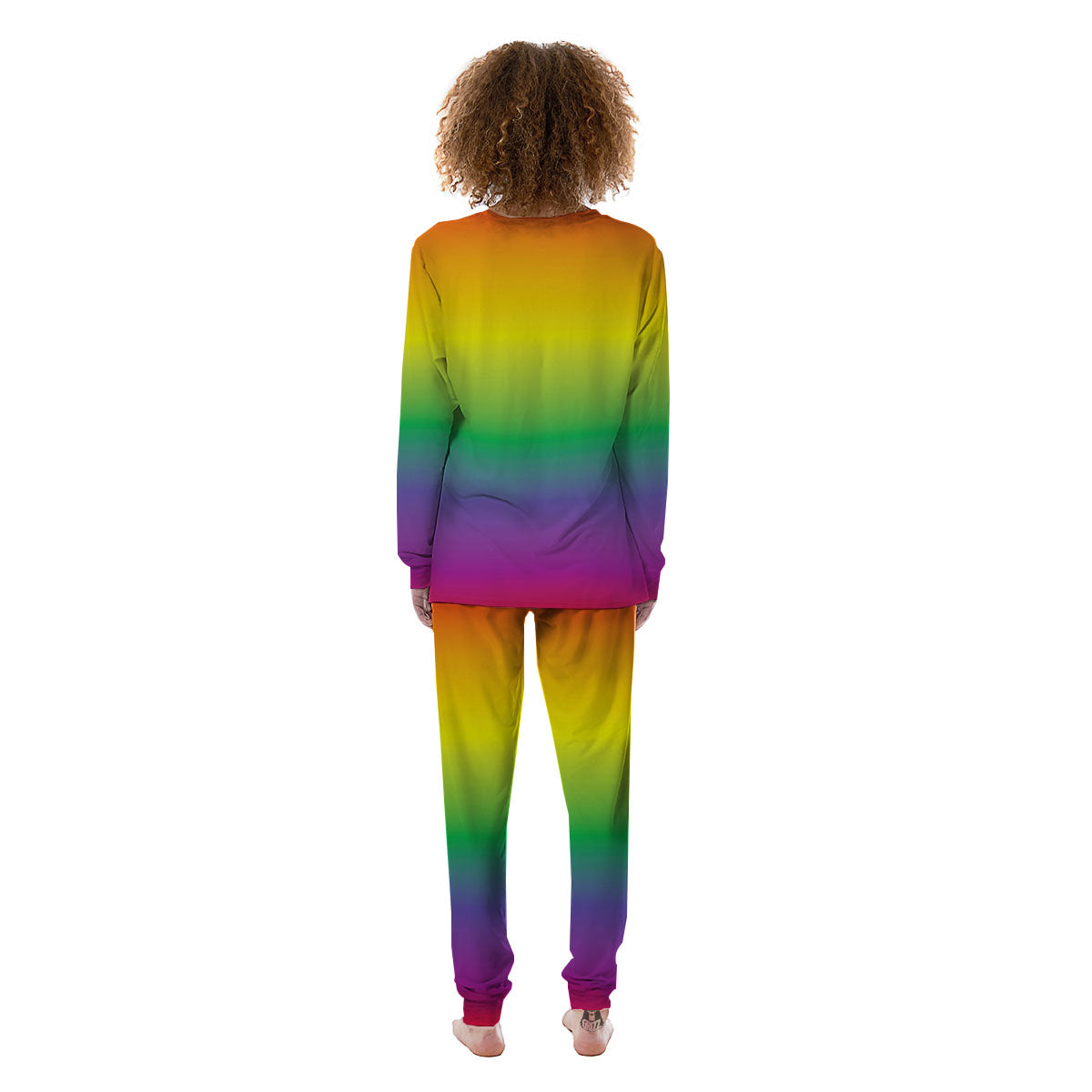 Rainbow Gradient LGBT Pride Print Women's Pajamas-grizzshop