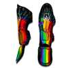 Rainbow Hand LGBT Pride Print Muay Thai Shin Guards-grizzshop