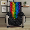 Rainbow Heart Stones LGBT Pride Print Armchair Protector-grizzshop