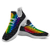 Rainbow Heart Stones LGBT Pride Print White Athletic Shoes-grizzshop