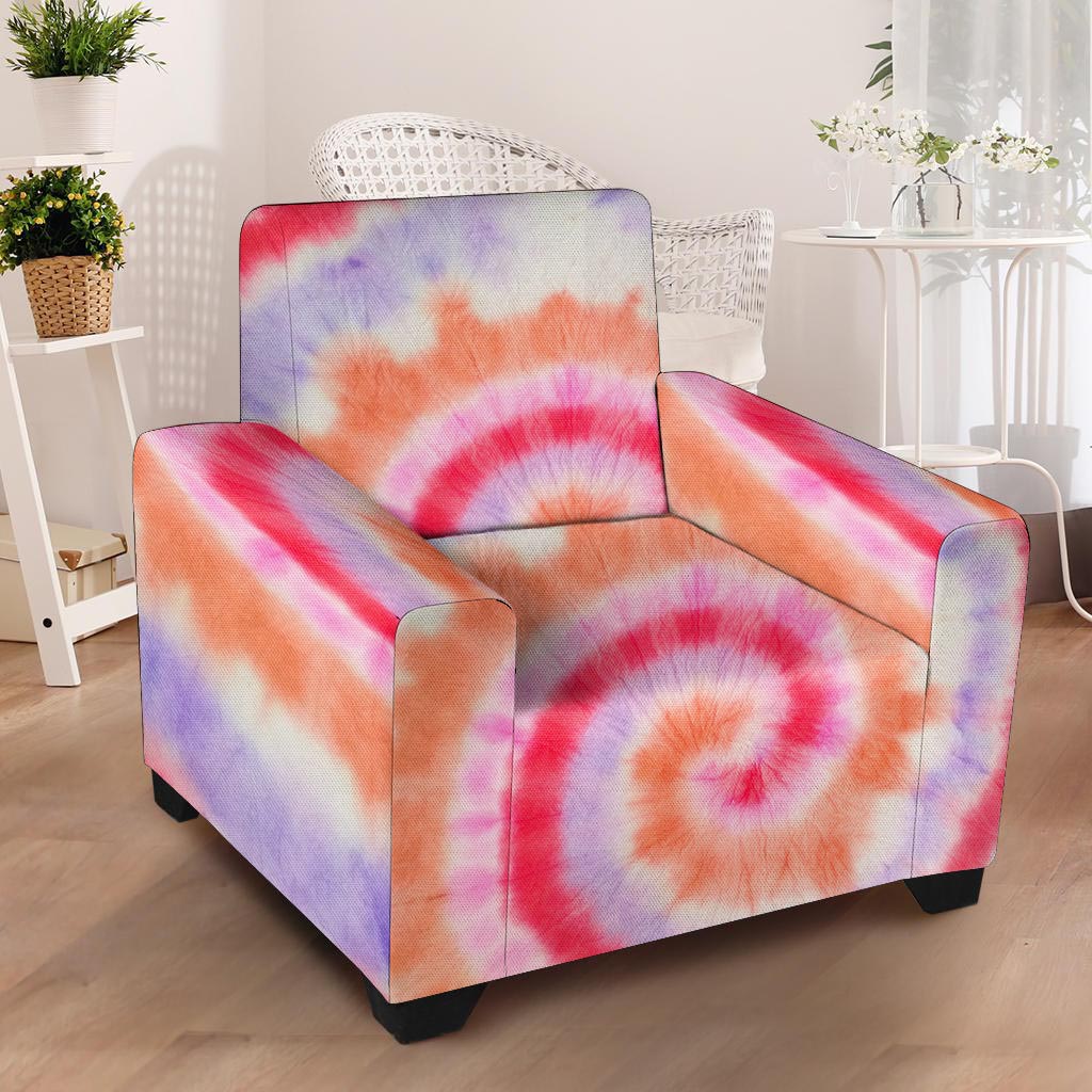 Rainbow Hippie Tie Dye Armchair Cover-grizzshop