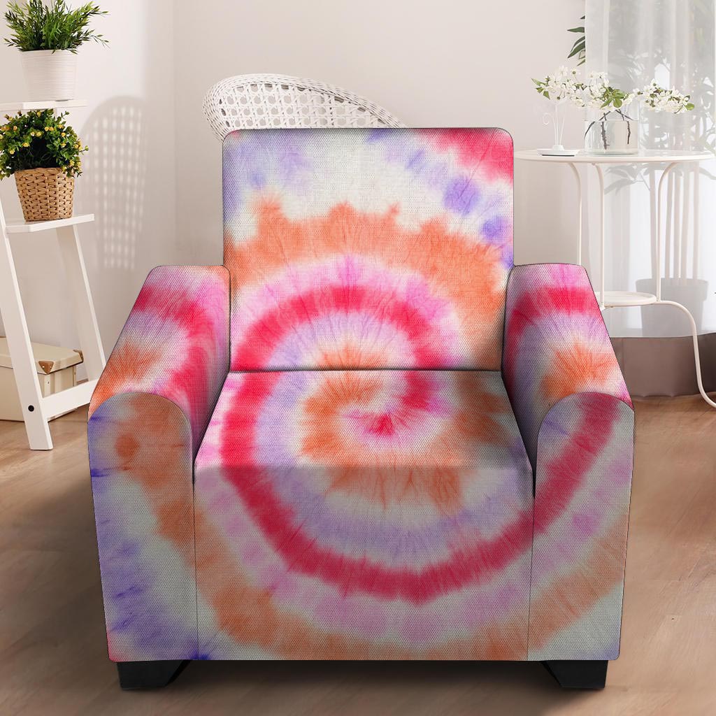 Rainbow Hippie Tie Dye Armchair Cover-grizzshop