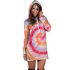 Rainbow Hippie Tie Dye Hoodie Dress-grizzshop