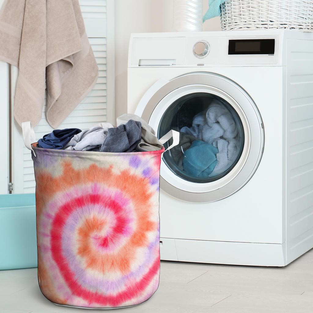 Rainbow Hippie Tie Dye Laundry Basket-grizzshop