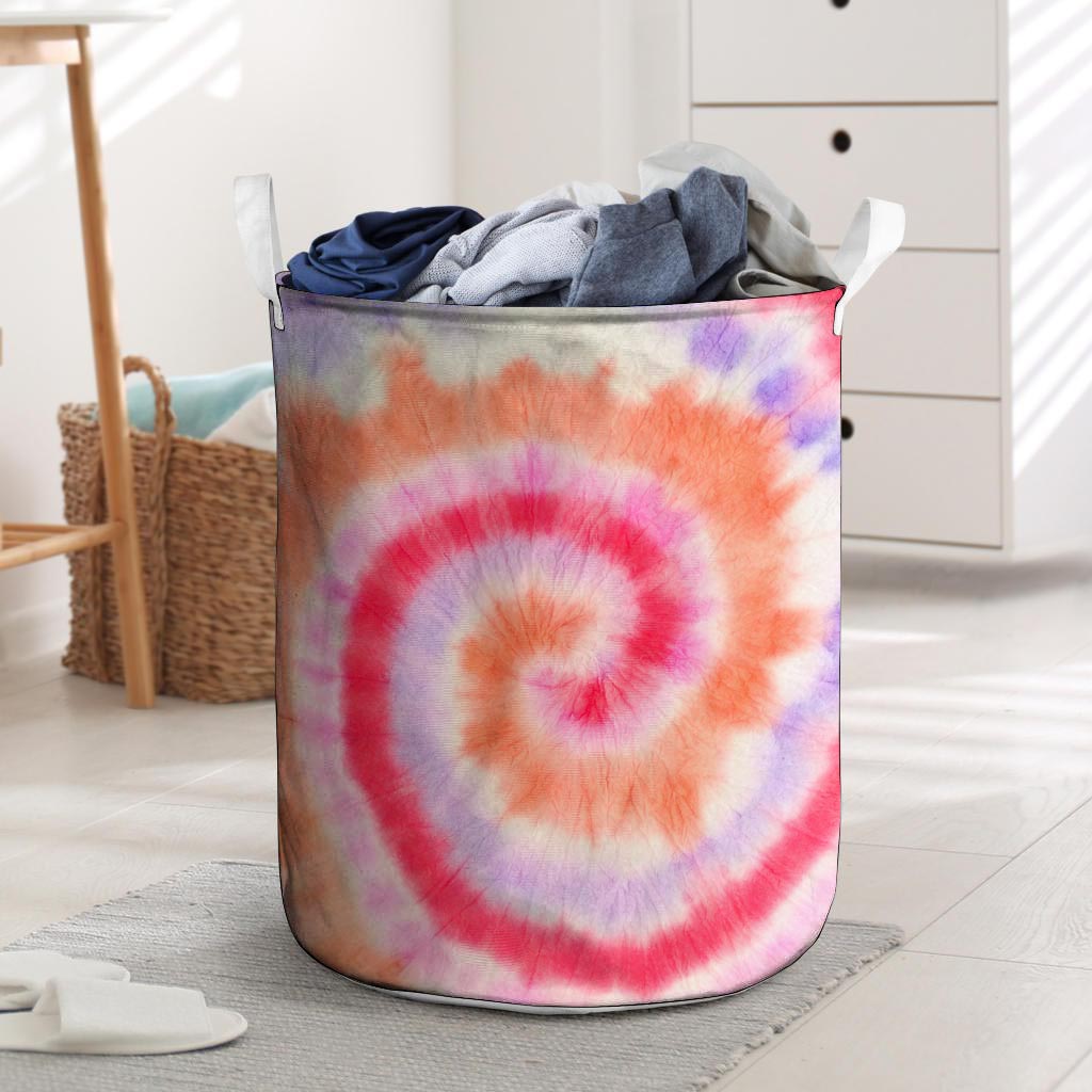 Rainbow Hippie Tie Dye Laundry Basket-grizzshop