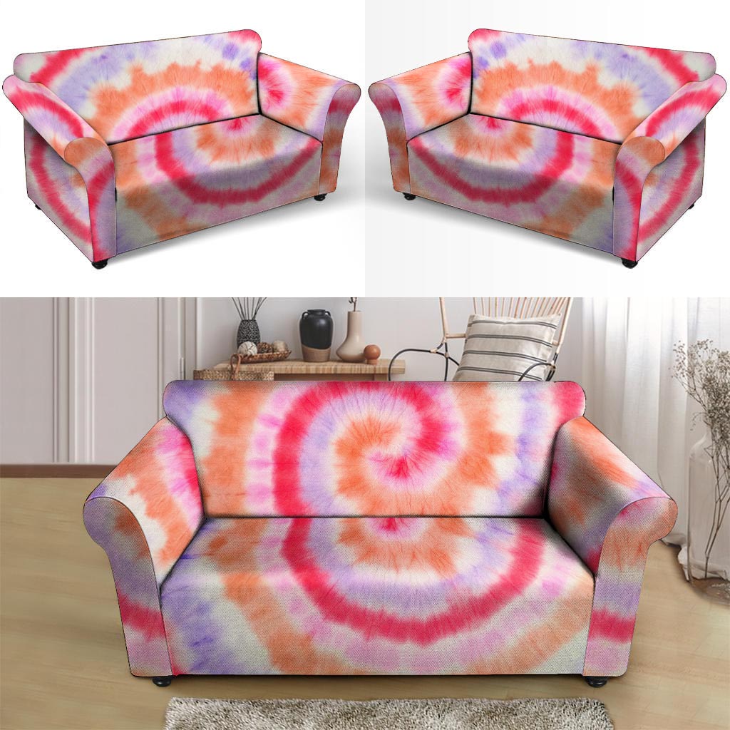 Rainbow Hippie Tie Dye Loveseat Cover-grizzshop