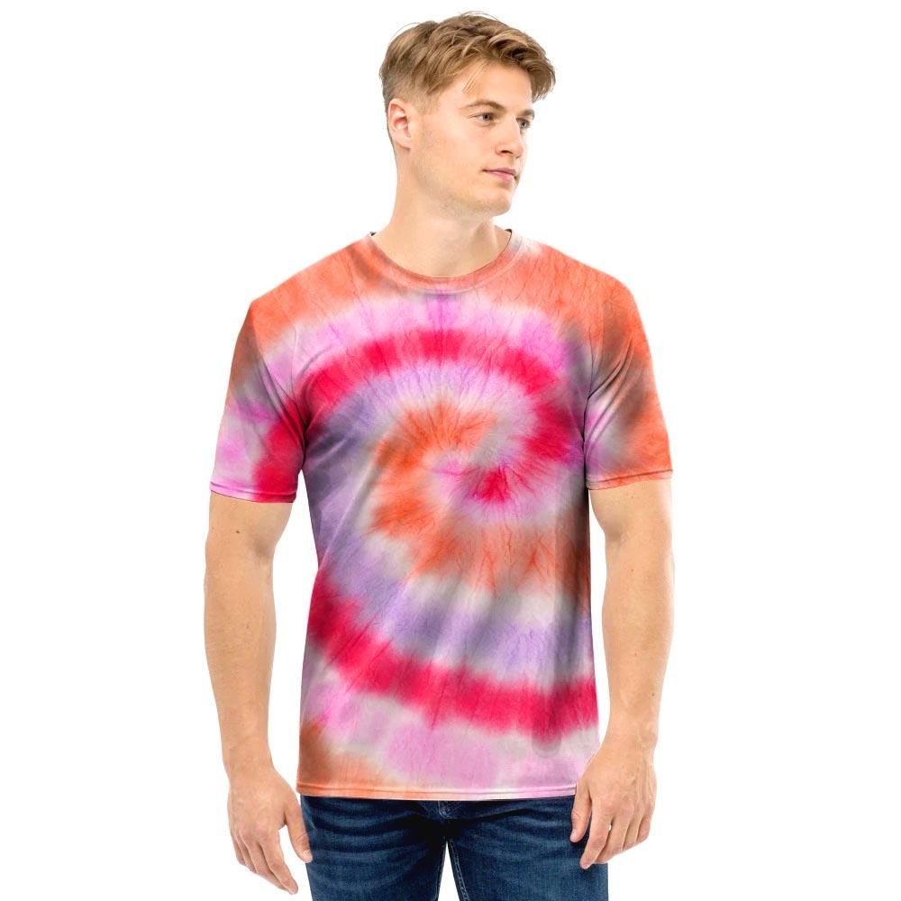 Rainbow Hippie Tie Dye Men T Shirt-grizzshop