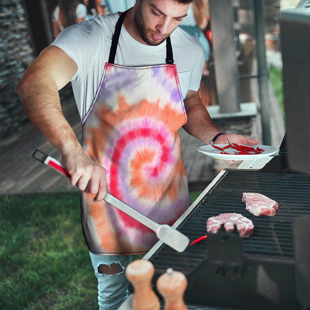 Rainbow Hippie Tie Dye Men's Apron-grizzshop