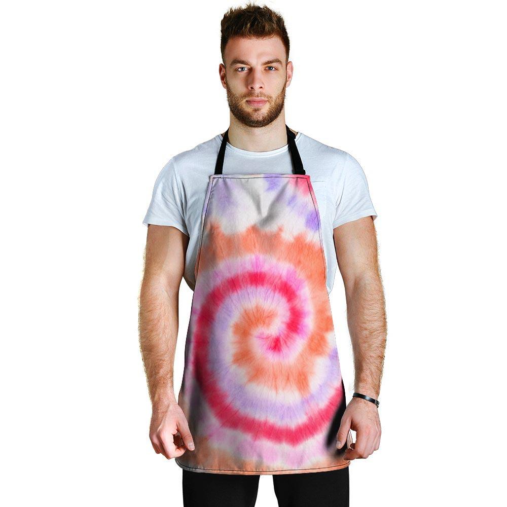 Rainbow Hippie Tie Dye Men's Apron-grizzshop