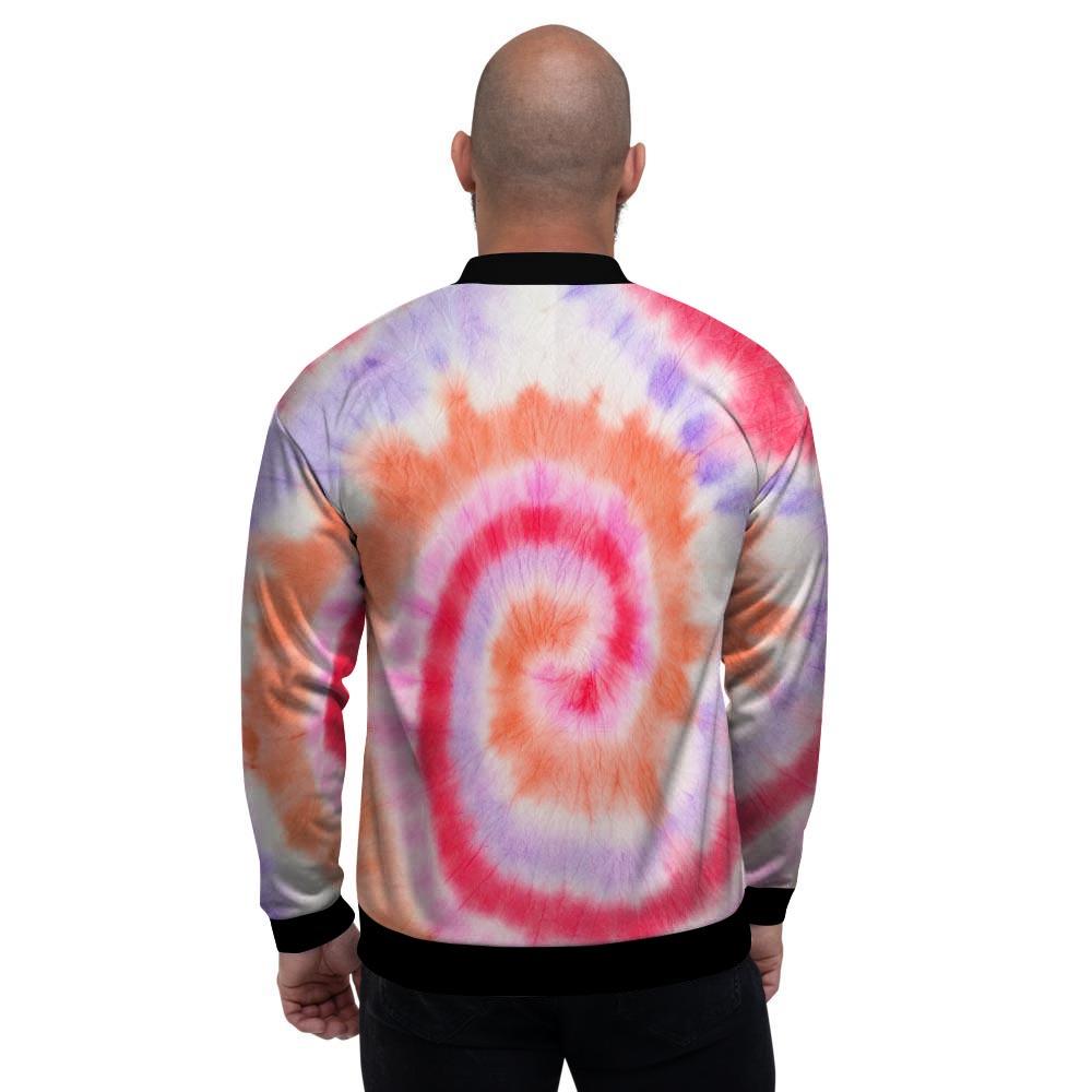 Rainbow Hippie Tie Dye Men's Bomber Jacket-grizzshop