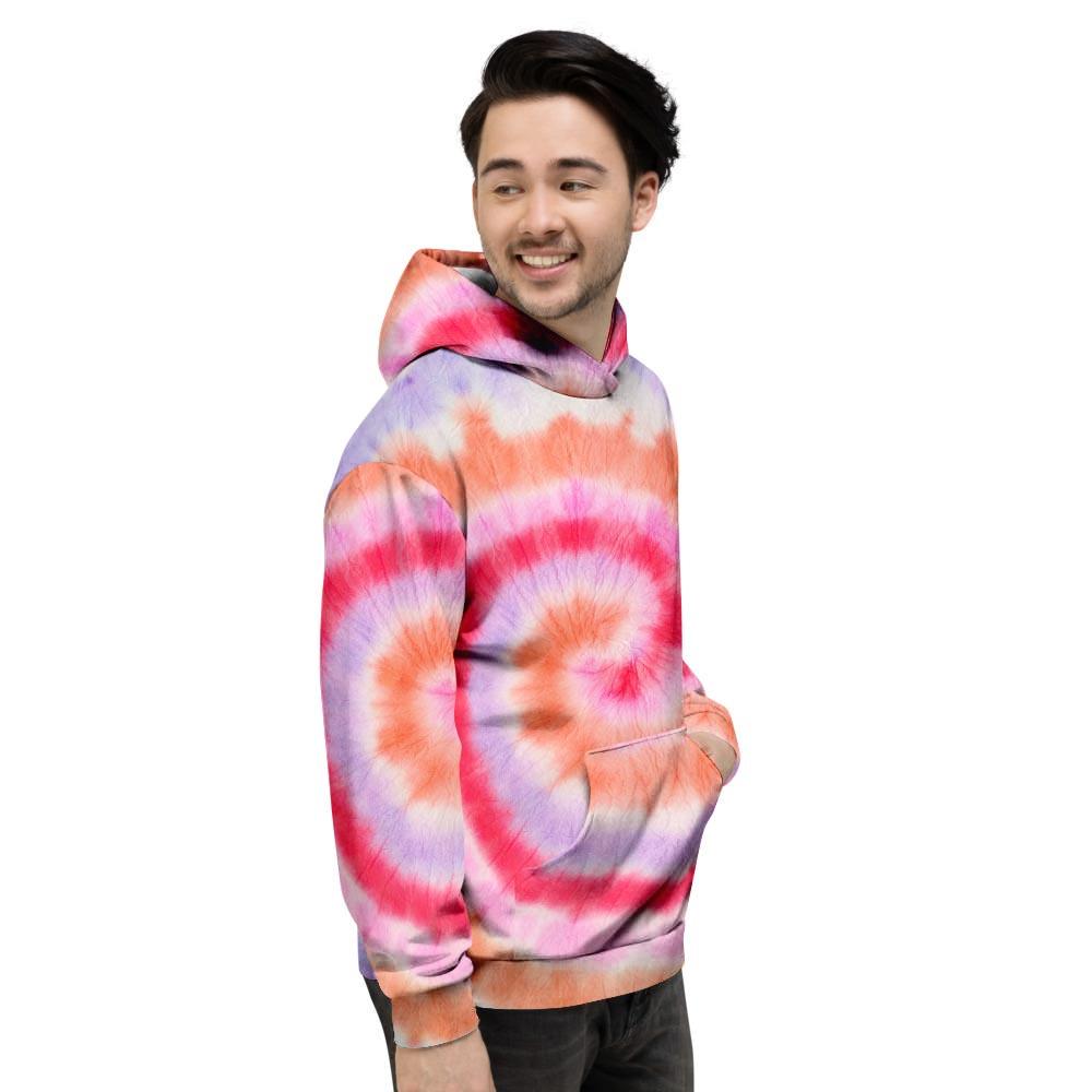 Rainbow Hippie Tie Dye Men's Hoodie-grizzshop