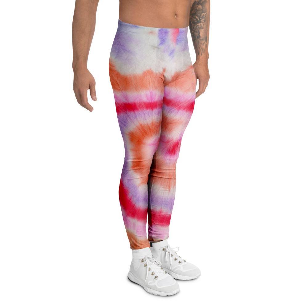 Rainbow Hippie Tie Dye Men's Leggings-grizzshop